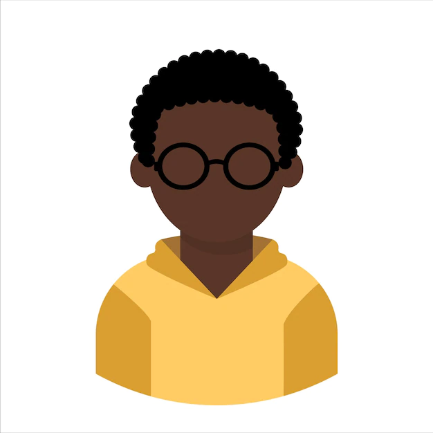 african-american-black-man-boy-glasses-icon-flat-user-avatar-vector-illustration_158483-1131